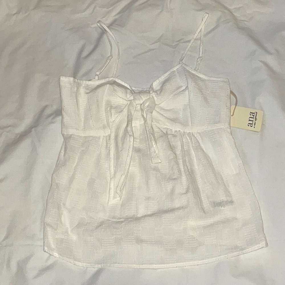 White tie tank top